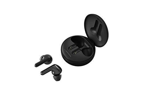 LG TONE Free FN5U | Ecouteurs Bluetooth True Wireless | UVNano LED élimine jusqu’à 99,9% de certaines bactéries | Son Meridian | Charge rapide | IPX4 | Idéal bureau/télétravail | Noir