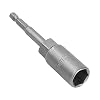 1 x douille de tournevis à écrou de 80 mm de longueur 1/4 po de tige hexagonale pour perceuses, écrou et adaptateur de douille à chocs (6 mm)