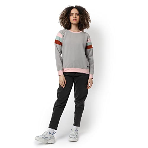 Image of PINACOLADA Women's Zip-Front Hoodie with Contrast Drawstring for Casual Wear | Hooded Neck | Long Sleeve | Zipper Closure | Cotton Sweatshirt Crafted with Comfort Fit for Everyday Wear