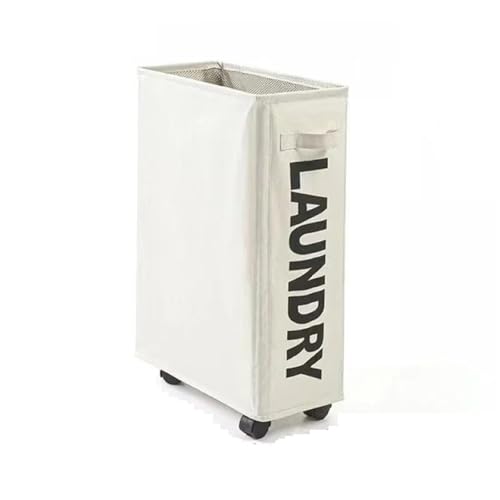 Panier de rangement pour linge sale mobile spécial petits espaces - 2