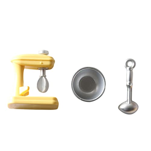 HEMOTON 2pcs Mini Blender Kitchen Accessories Pretend Play Kitchen Toy Miniature Mixer Home Decoration Mini Mixer Toy Mini Hand Mixer Kid Play Mini Hand Blender Handheld Set Child Plastic