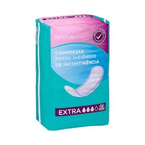 Compresa sin alas de incontinencia Extra Paquete 20 ud.