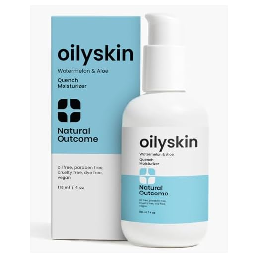 Natural Outcome Oily Skin Moisturizer | Oil Free Daily Facial Moisturizer Gel w/ Hyaluronic Acid | Watermelon & Aloe Vera Hydrating Face Lotion | Non-Greasy Lotion for Oily Skin Types | 4 oz