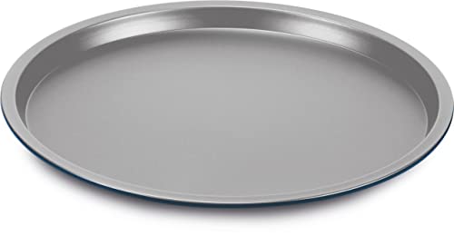Guardini, Tegame pizza Ø 32 cm, Acciaio prodotto con ridotte emissioni di CO2 con nuovo rivestimento PFAS free, Grigio/Blu, Made in Italy, Linea XBake