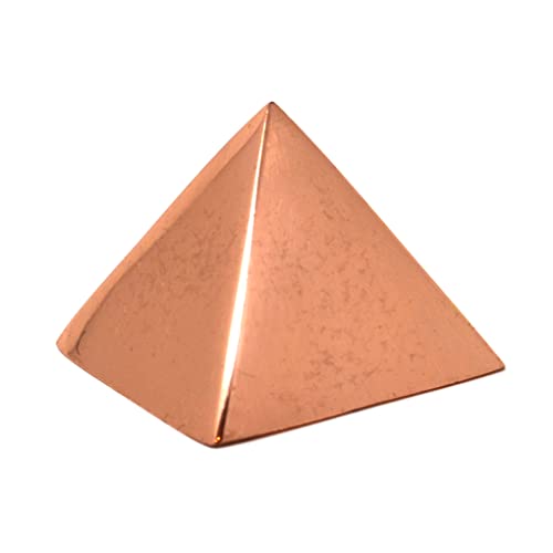 MyDeal Products Solid Copper Pyramid 1.25in Giza Shaped for Meditation Body Healing Reiki Balancing Chakras Crystal Recharging Focused Energy