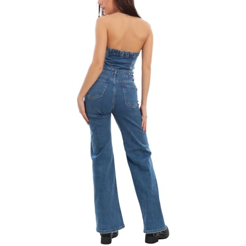 Peto vaquero para mujer Toocool F7371 cómodo y moldeador talla S 5