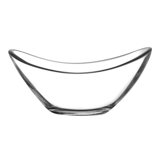 Pasabahce 1613803 – Juego de 6 cuencos forma barco cristal transparente, 11 x 9,8 x 3,3 cm