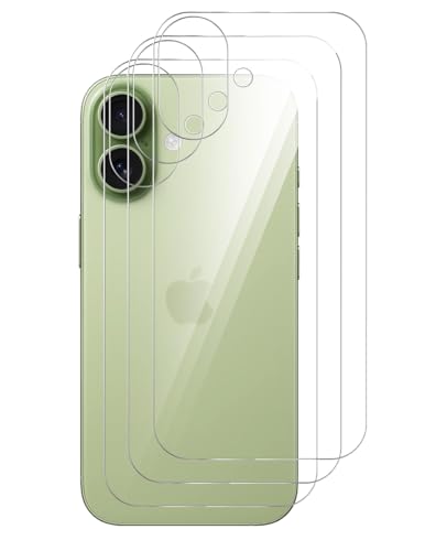 GIOPUEY Arriere Protection Compatible avec iPhone 17, TPU Souple Matériaux de Haute qualité iPhone 17 Film Protection Arriere - Clear [3 Pièces]
