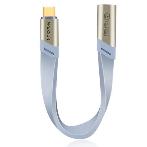 Câble de type C vers USB C résoudre câble court charge 240W vidéo écran 8K