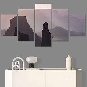 SIGNWIN 5 Panel Canvas Wall Art Modern Art...