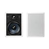 Polk Audio RC85i 2-Way Premium in-Wall 8" Rectangular Speakers, Set of 2 Perfect for Damp and Humid Indoor Placement - Bath, Kitchen, Covered Porches (White, Paintable Grille)