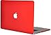 Price comparison product image TOPIDEAL compatible with Frosted Rubberized Matte Plastic Hard Case Shell Cover for MacBook Pro 15" with Retina Display A1398 (Old Gen.2012-2015 Release) -Red