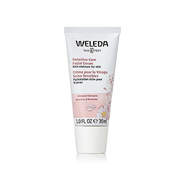 Weleda Sensitive Care Face Cream, 1 Fluid Ounce, Fragrance Free, Plant Rich Moisturizer with Sweet Almond Oil