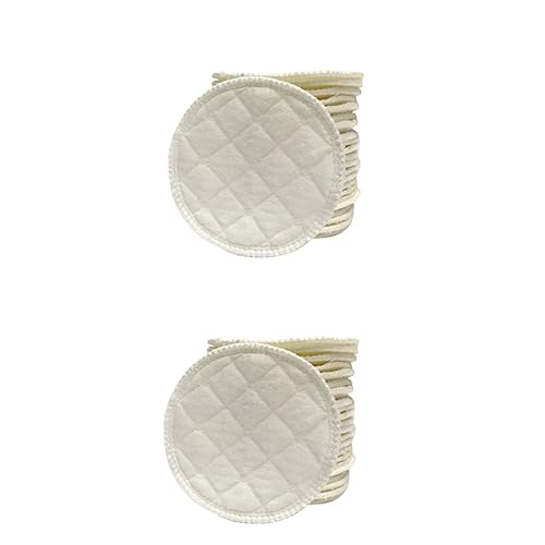 Alasum 24 Pcs Pads Reusable Breast Pads Washable Breast Pads Breastfeeding Pads Anti-Spill White Bra Pad