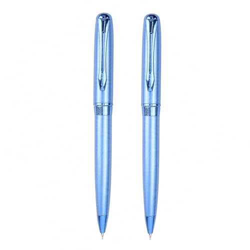 Image of Submarine 3026 Premium Metal Ball Pen, Blue Body, Combo Pack Of 2 Ideal Gift for him /her, Perfect for corporate gifting, Blue Ink Refill