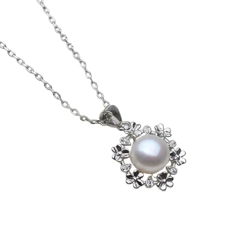 Pendentif en fleurs en perles d'eau douce, le cadeau d'anniversaire pour mère