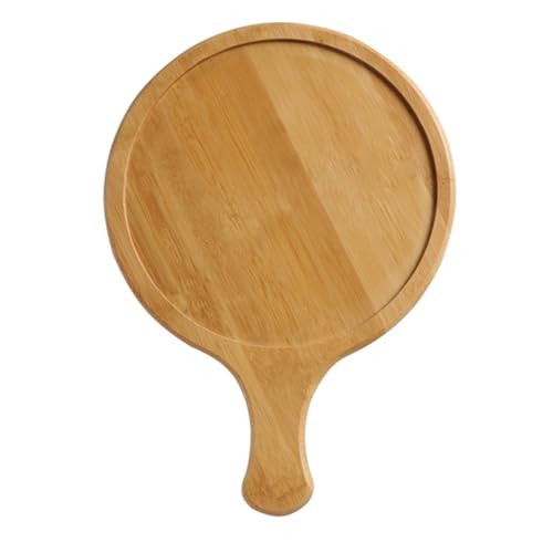AUTSUPPL Pizza Peel with Handle Round Cake Plate Bread Tray for Serving Pizza Serving Board for Home Parties Celebrations