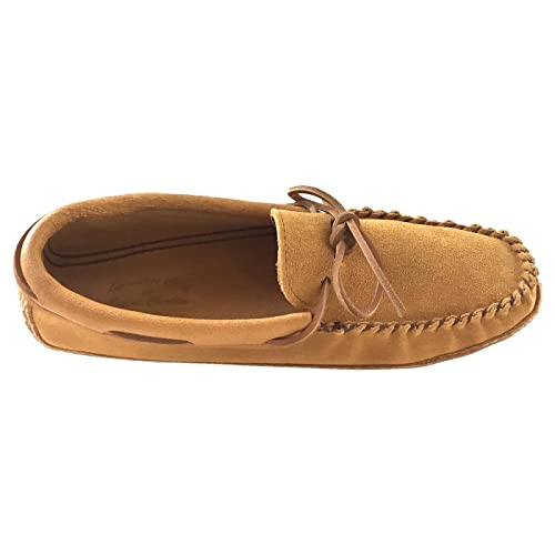 Laurentian Chief Men's Suede Moccasins with Moose Hide Trim4