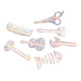 Abaodam 7個 点ヘアクリップ キッズ 女性用アクリル製ヘアバレッタ 鮮やかなカラーデザイン 髪飾り から大人まで多用途アクセサリー