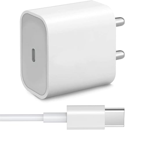 Image of AuviPal Original 20W Type-C Bundle Compatible with Apple Device 15 Pro /15 Pro Max, 16 /16 Plus (Adapter & Cable),White