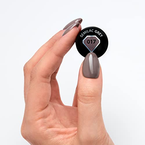 Semilac UV Nagellack 017 Grey 7ml – Bild 3