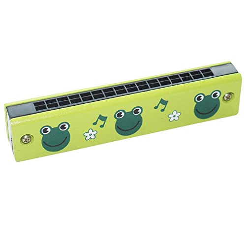 Lblx Interessante Dubbele Rij 16 Gat Houten Geschilderde Harmonica Creatieve Verlichting Kinderen Muziekinstrument…