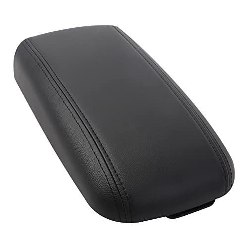 FEIDKS Center Console Lid Armrest Kit,Center Console Cup Holder Cover Bench Seat Compatible with Chevy GMC Trailblazer, Replaces 25998847,25998844,25998838 (Black)