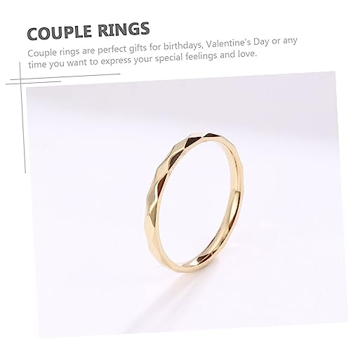 Bagues de couple en acier titane, un décor de doigt chic et durable - 3