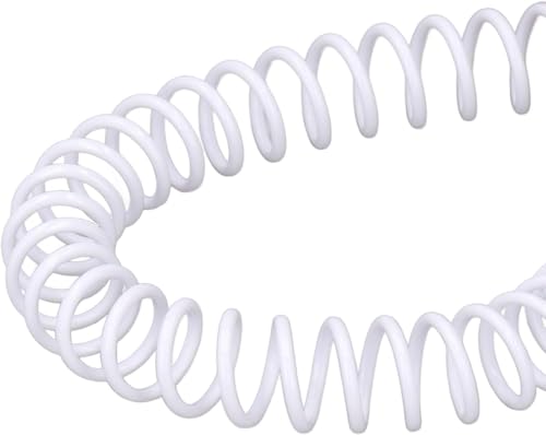 Image of Momad Spiral Binding White Heavy Quality Plastic Spiral Ring /Coil /Loop Manual Ring Binder (22MM)