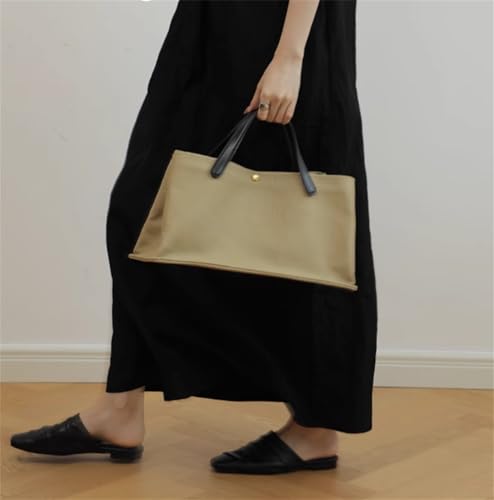 Bolso grande de lona patchwork para mujer miniatura 3