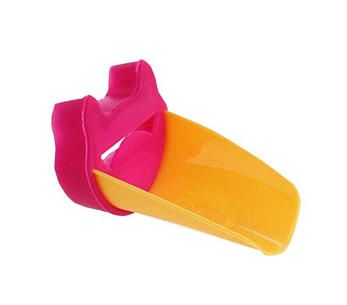 Cute Cat Faucet Extender Useful Home Baby Hand Wash Tool Fuschia