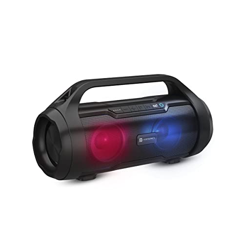 Image of Portronics Dash 11 40W Bluetooth Speaker with Multi Colour LED Light, in-Built FM, TWS, Aux-in Slot, Micro SD Card, Upto 4Hrs Playtime(Black)