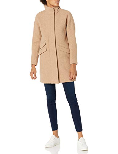 J.Crew Mercantile Women's Cocoon Coat in Italian Stadium-Cloth Wool, Sandstone, 18