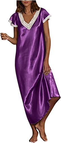 Chemise de nuit décontractée en dentelle pour moments de détente