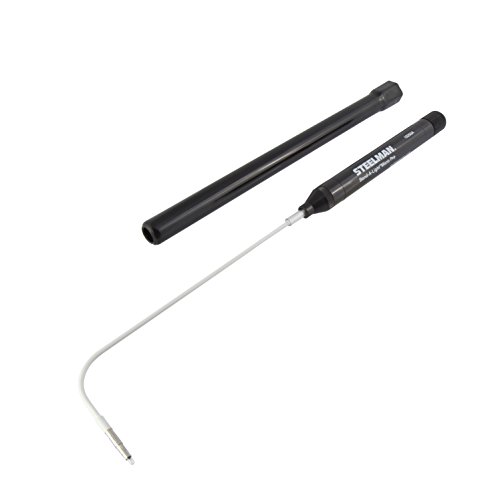 Steelman 11-Inch Mini Automotive Bend-A-Light Pro, 6-inch Flexible Gooseneck, Cover/Handle Extension Included, Batteries Included