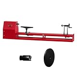 14x40 Inch Benchtop Variable Speed Wood Lathe, 0.5HP 370W Mini Woodworking Lathe with 4-Speed Control (885-2425 RPM), Includes Chisels, Faceplate, and Accessories for Precision Woodturning