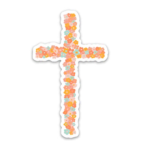 Swaygirls Christian stickers | Cross sticker | Christian decals & faith stickers | Waterproof vinyl decals for a Bible journal, hydro flask, laptop etc