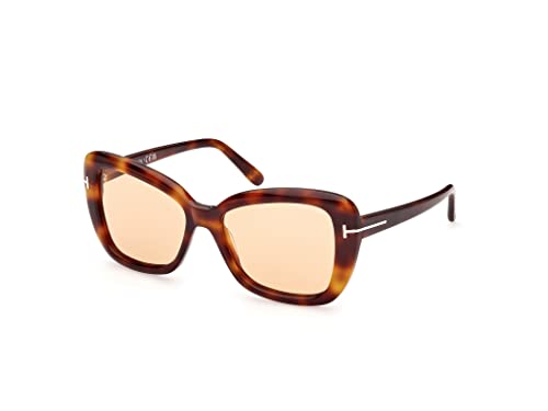 Sunglasses Tom Ford FT 1008 Maeve 53E Shiny Blonde Havana,