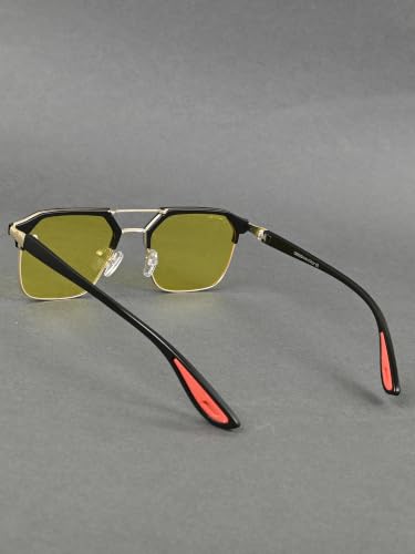 Image of GYNK Square Frame Sunglasses for Men | Premium Metal Frame Sunglasses | Fashion Eyewear for Driving, Travel, Riding, Outdoor Activities, Beach & Daily Wear