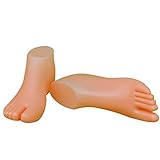 Beetest-eu-a Paire Plastique adultes Pieds Chaussure écran Pied Pieds Mannequin Modèle Outil de chaussure civière pour chaussures Couleur de peau
