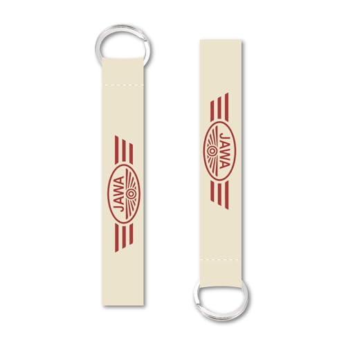 Image of SIGNOOGLE 1 Pcs Jaawaa Lanyard Keychain Holder Compatible All Bikes Car Key Holder Tag Multicolored (6 x 1 Inch)