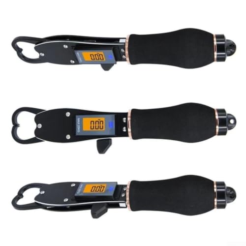 Alicates de pesca con báscula digital hasta 25 kg y pantalla naranja 6