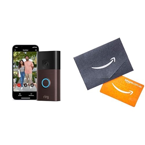 Ring Battery Video Doorbell (Venetian Bronze) with Amazon.com.au $50 Gift Card