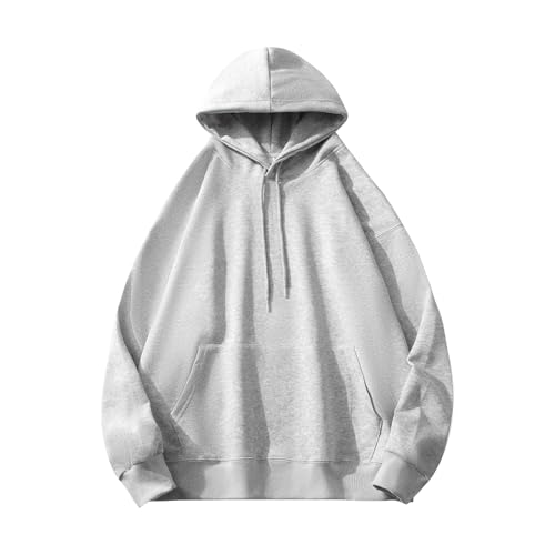Hoodies for Men Fall 2025 Trendy Long Sleeve Pullover Oversized Jackets Hooded Lightweight Sweatshirts with Pockets