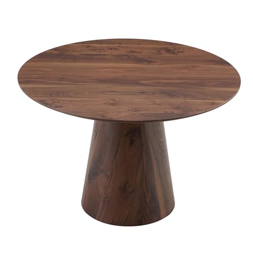 Vohuai Round Dining Table,45''Round Wood Dining Table for 4-6,Modern Kitchen