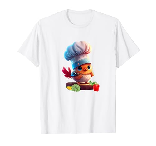 Cute Funny Restaurant Chef Bird Yes Chef Camiseta