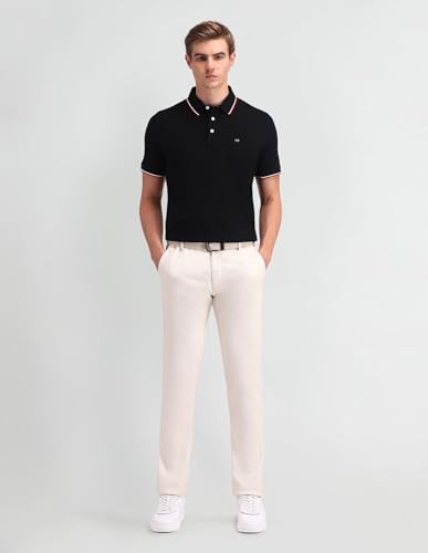 Image of Arrow Sports Men Solid Regular Fit Polo Shirt