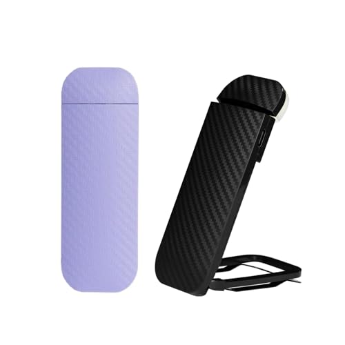 HEMONNKAM Book Reading Light, 2 Pack Rechargeable Clip on Booklight, Eye Caring 3 Color Temperatures & 5 Brightness Levels, Night Use for Bed, Long Lasting, Reading at Night in Bed, Purple+Black