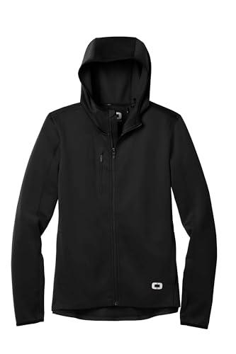 OGIO Unisex Stealth Full Zip Jacket, Blacktop, Medium