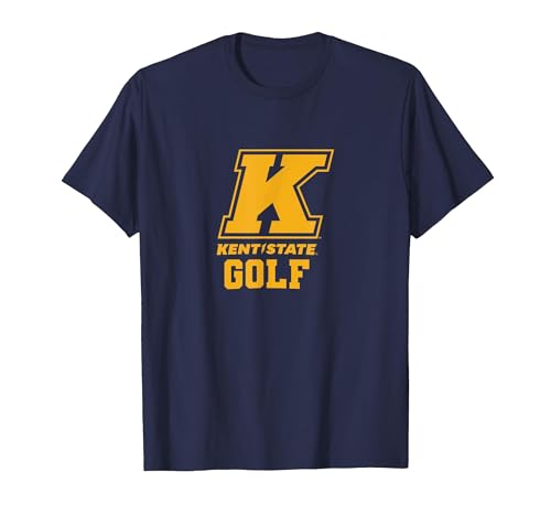 Kent State University Golf Apparel Sports Fan T-Shirt, Men, Navy Blue, X-Large